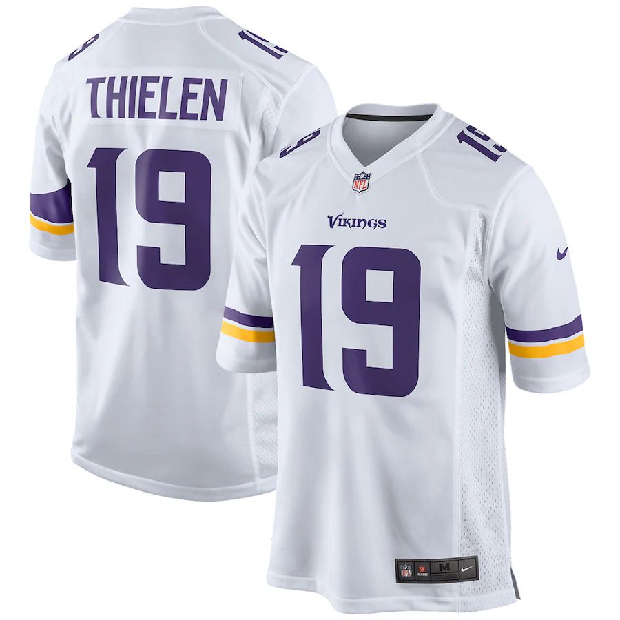 Men Minnesota Vikings #19 Adam Thielen Nike White Game Player NFL Jersey->minnesota vikings->NFL Jersey